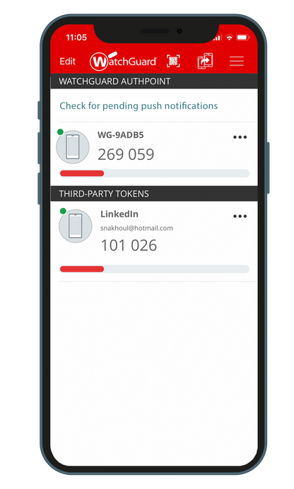 WatchGuard AuthPoint MFA (Seguridad de Identidad de AuthPoint)